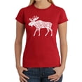 thumbnail image 1 of Women's Word Art T-Shirt - Moose, 1 of 2