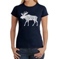thumbnail image 1 of Women's Word Art T-Shirt - Moose, 1 of 2