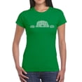 thumbnail image 1 of Women's Word Art T-Shirt - Peeking Dog, 1 of 2