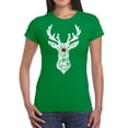 thumbnail image 1 of Women's Word Art T-Shirt - Santa's Reindeer, 1 of 2