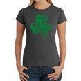 thumbnail image 1 of Women's Word Art T-Shirt - St. Patrick's Day Shamrock, 1 of 2