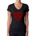 thumbnail image 1 of Women's Word Art V-Neck T-Shirt - Shape of You, 1 of 2