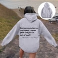 thumbnail image 1 of Women's Word Graphic Vintage Hoodie Long Sleeve Sweatshirt, 1 of 6