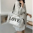 thumbnail image 1 of Women's Work Bag Large-Capacity Handbag Shoulder Bag Clear Fashion Swimming Bag, 1 of 1