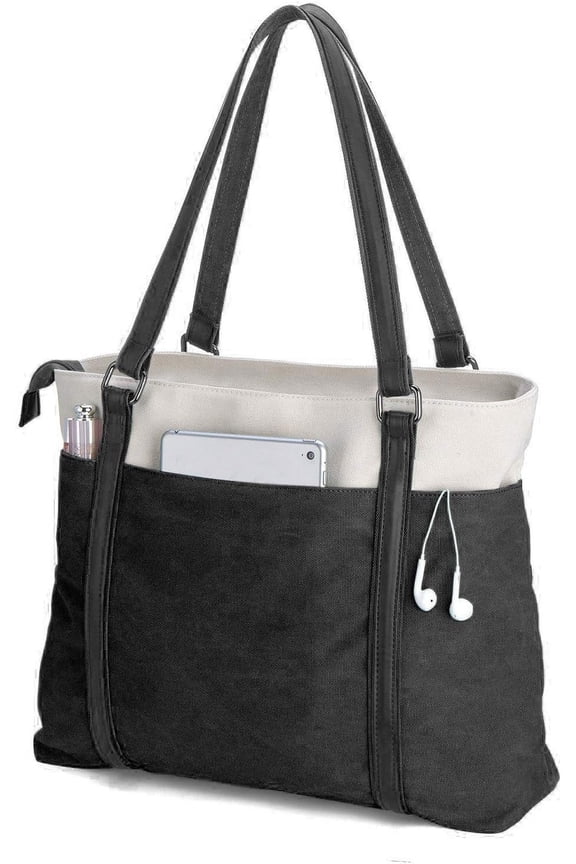Women's Work Bag with Laptop Compartment Zip Pocket Teacher's Handbag