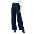 thumbnail image 1 of Women's Work Dress Pants Pleated High Waisted Slacks Trousers Fall Outfits Business Casual Pants Blue 3XL, 1 of 7