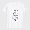 thumbnail image 1 of Women's Work In Progress Graphic T-Shirt, Inspirational Handwritten Short Sleeve Tee, 1 of 8