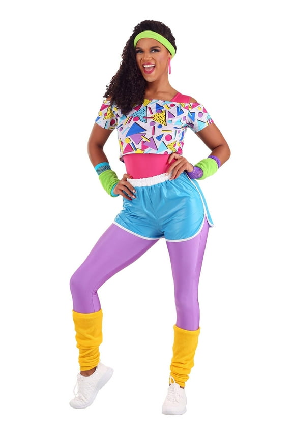 Women's Work It Out 80s Costume