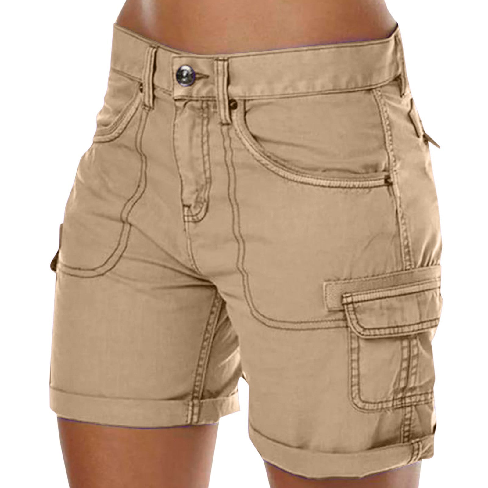 Women's Work Pants Casual Pants High Waist Thin Loose Wide Leg Shorts