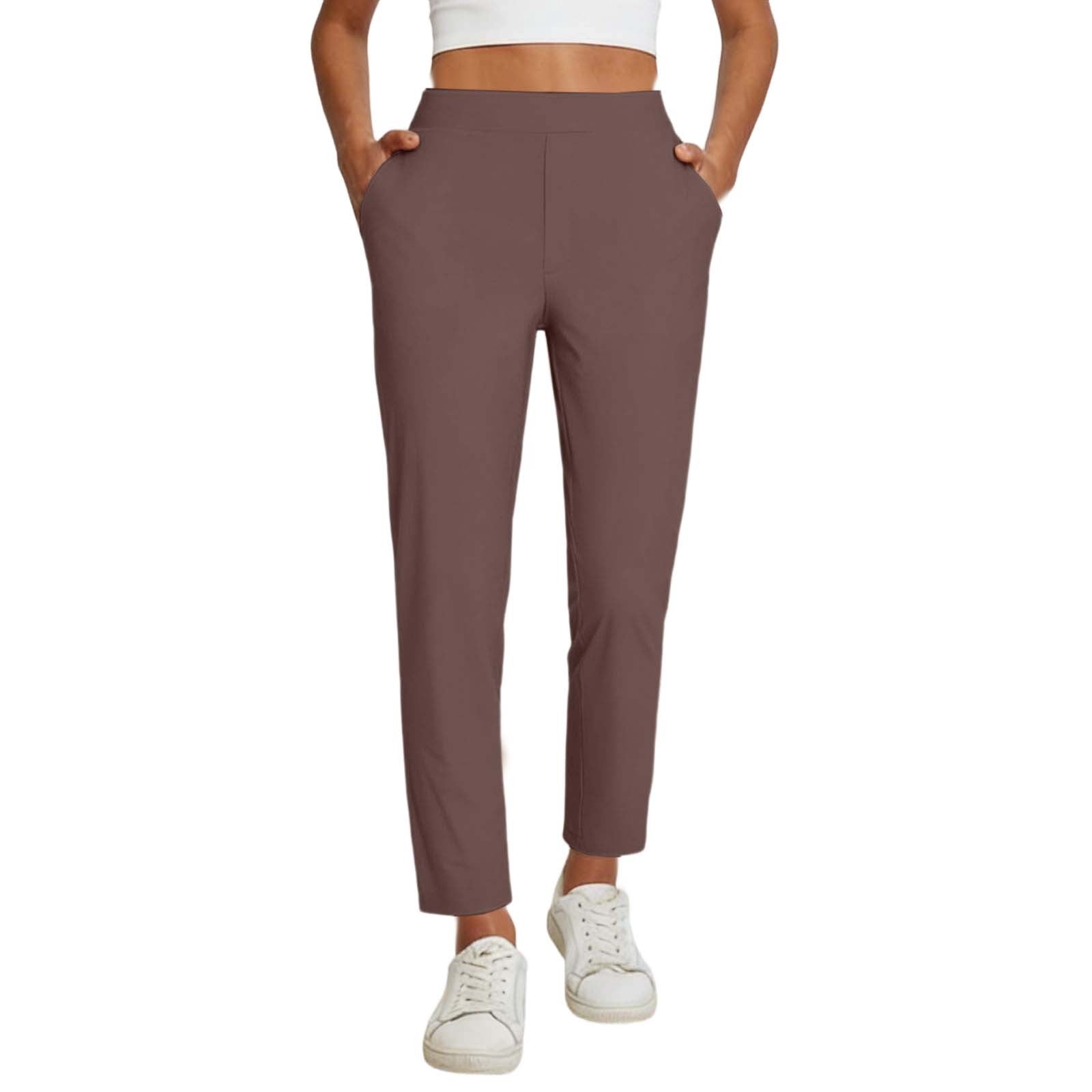 Women's Work Pants Stretchy 7/8 Ankle Dress Pants for Women Business Casual Tapered Slacks for Teacher, Golf, Travel Coffee XXL