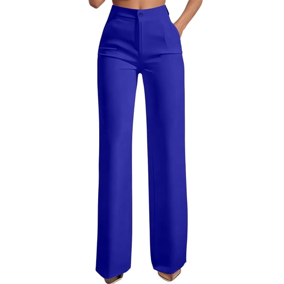 Women's Work Pants Stretchy 7/8 Ankle Dress Pants for Women Business Casual Tapered Slacks for Teacher, Golf, Travel Z01 BU2 XXXL