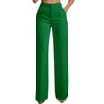 thumbnail image 1 of Women's Work Pants Stretchy 7/8 Ankle Dress Pants for Women Business Casual Tapered Slacks for Teacher, Golf, Travel Z01 Green XL, 1 of 4