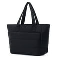 thumbnail image 1 of Women's Work Tote Bag, Large Capacity Waterproof Puffer Shoulder Bag, Multi-compartment Design, Suitable for Work, Shopping, Traveling, Etc, Black, 1 of 7
