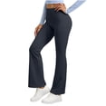 thumbnail image 1 of Women's Workout Flared Leggings High Waisted Bootcut Yoga Pants Casual No Front Seam Tummy Control Stretchy Butt Lifting Yoga Pants, 1 of 6