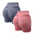 thumbnail image 1 of Women's Workout Gym Yoga Shorts High Waisted Butt Lifting Scrunch Seamless Booty Shorts, 1 of 5