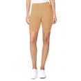 thumbnail image 1 of Moa Collection Women's Workout High Waist Comfy Elastic Band Active Biker Shorts Pants S-3XL, 1 of 5