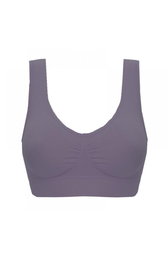Women's Workout Seamless Sleep Bras, Plus Size Thin Soft Comfy Daily Bras, Seamless Leisure Bras for Women, A to D Cup
