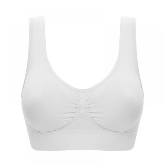 Women's Workout Seamless Sleep Bras, Plus Size Thin Soft Comfy Daily Bras, Seamless Leisure Bras for Women, A to D Cup