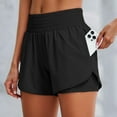thumbnail image 1 of Women's Workout Shorts Athletic Running High Waisted Gym Shorts (Black S), 1 of 4