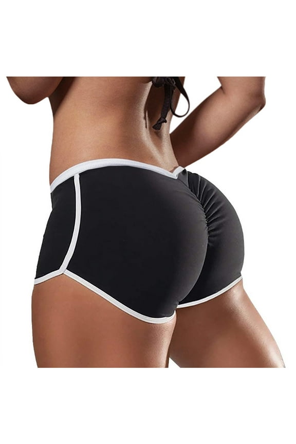 Women's Workout Shorts Scrunch Booty Gym Yoga Pants Low Waist Butt Lifting Sports Gym Athletic Shorts Jogger