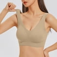 thumbnail image 1 of Women's Workout Sports Bra Plus Size 1Pc Underwear Bra Everyday Underwear Khaki M-6XL, 1 of 8
