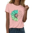 thumbnail image 1 of Women's Workout Tee - Athletic Plus Size Top - Short Sleeve Cotton - Trendy 2025 Design | Baberdicy | Womens Fashion Workout T Shirts Athletic Plus Size Tops Summer Trendy (Watermelon red | L), 1 of 9