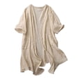 thumbnail image 1 of Women's Workout Tops Short Sleeve UPF 50+ Athletic Shirts Quick Dry V-Neck T-Shirt Moisture Wicking Gym Tee Beige XXL, 1 of 7