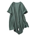 thumbnail image 1 of Women's Workout Tops Short Sleeve UPF 50+ Athletic Shirts Quick Dry V-Neck T-Shirt Moisture Wicking Gym Tee Green L, 1 of 5