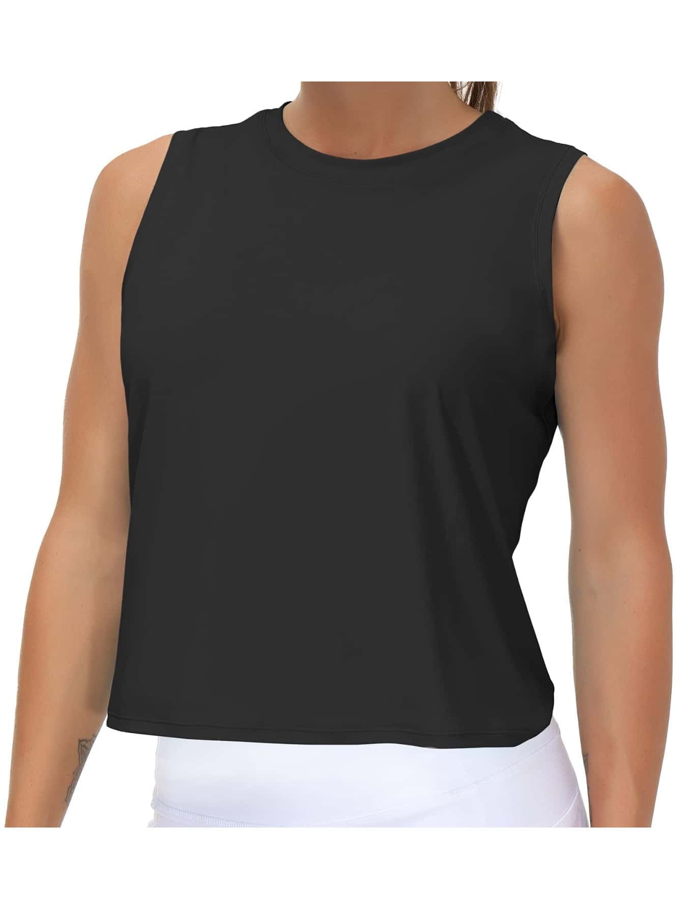 Women's Workout Tops in Ice Silk Quick Dry Sleeveless