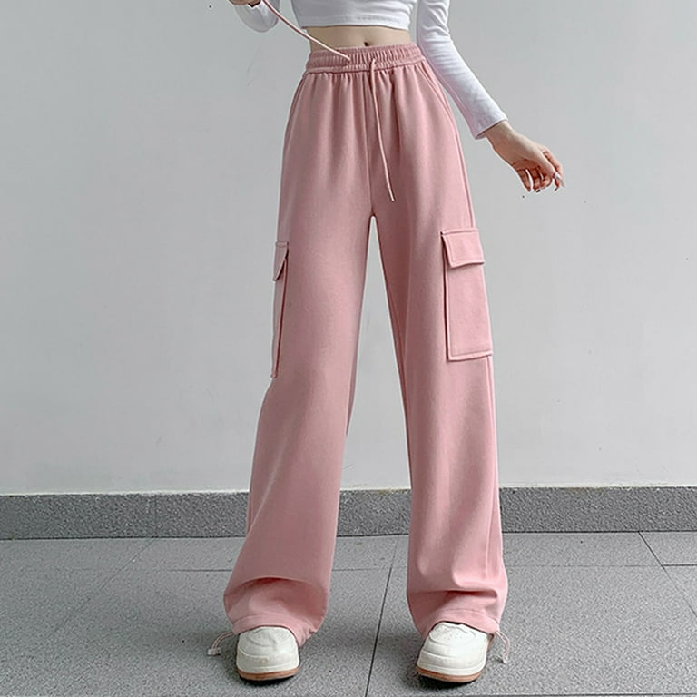 Pink Wide Leg Dress Pants For Women Trousers Pants For Women Petite Women Work Pants Dress Pants For Women Women s Workwear Sweatpants Casual