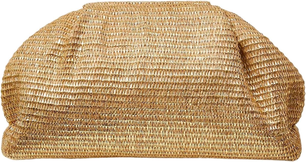 Women's Woven Evening Bag Dumpling Clutch Purse No Strap Handbags Elegant Faux PU Leather Clutch Bag | Woven, No Strap, Elegant, Faux PU Leather