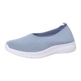 thumbnail image 1 of Women's Woven Orthopedic Breathable Shoes Comfortable Walking Sneakers with Arch Support Wide Fit Go Walk Slip on Tenis Comfy Work Slip Ins Loafers Standing All Day Soft Foam Summer Shoes, 1 of 6
