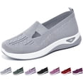 thumbnail image 1 of Women's Woven Orthopedic Breathable Soft Shoes Go Walking Slip on Diabetic Foam Shoes Hands Free Slip in Sneakers Arch Support, Casual Comfortable, 1 of 9