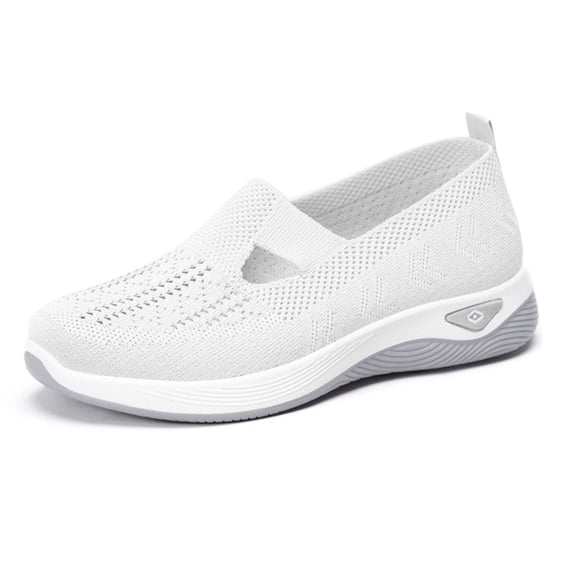 Women's Woven Orthopedic Breathable Soft Shoes Go Walking on Foam Shoes Hands Free in Sneakers Arch Support