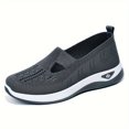 thumbnail image 1 of Women's Woven Orthopedic Breathable Soft Shoes Go Walking on Foam Shoes Hands Free in Sneakers Arch Support, 1 of 5