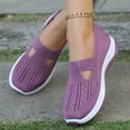 thumbnail image 1 of Women's Woven  Breathable Soft Shoes Walking Anti-slip Shoes Easy to Wear Anti-slip Sneakers, 1 of 6