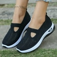 thumbnail image 1 of Women's Woven  Breathable Soft Shoes Walking Anti-slip Shoes Easy to Wear Anti-slip Sneakers, 1 of 6