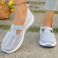 thumbnail image 1 of Women's Woven  Breathable Soft Shoes Walking Anti-slip Shoes Easy to Wear Anti-slip Sneakers, 1 of 6