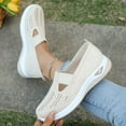 thumbnail image 1 of Women's Woven  Breathable Soft Shoes Walking Anti-slip Shoes Easy to Wear Anti-slip Sneakers, 1 of 6
