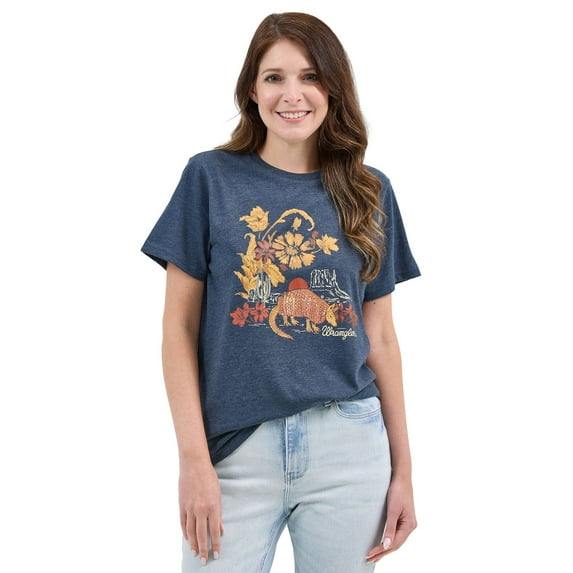 Women's Wrangler Graphic Tee Color: Armadillo Size: X LARGE