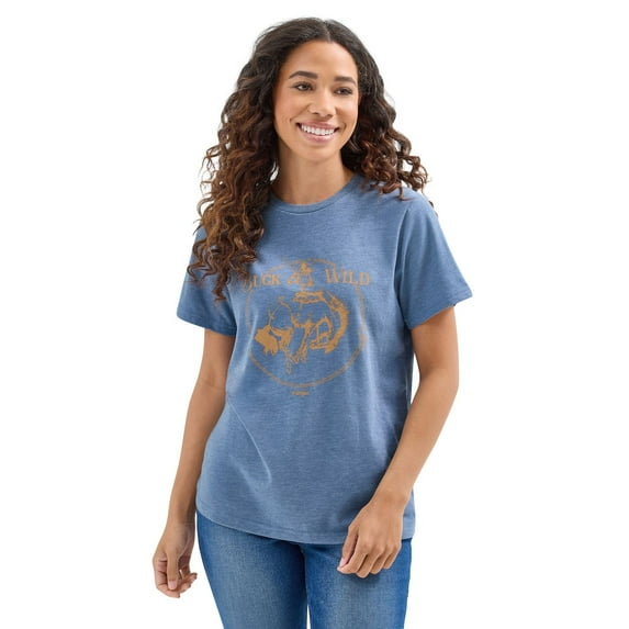 Women's Wrangler Graphic Tee Color: Buck Wild Size: LARGE