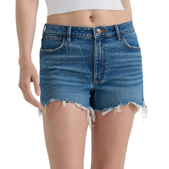Women's Wrangler High-Rise Vintage Cutoff Jean Shorts Color: Carolina Size: 10 AVG/REG