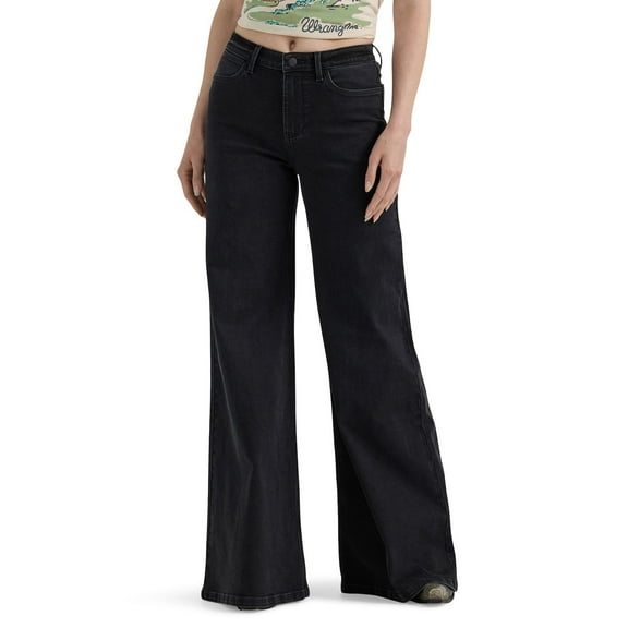 Women's Wrangler Wide Leg Jeans Color: Carbon Size: 16X30