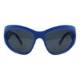 thumbnail image 1 of Women's Wrap Butterfly Cat Eye Sunglasses Modern Aerodynamic Design UV400 Blue, 1 of 4