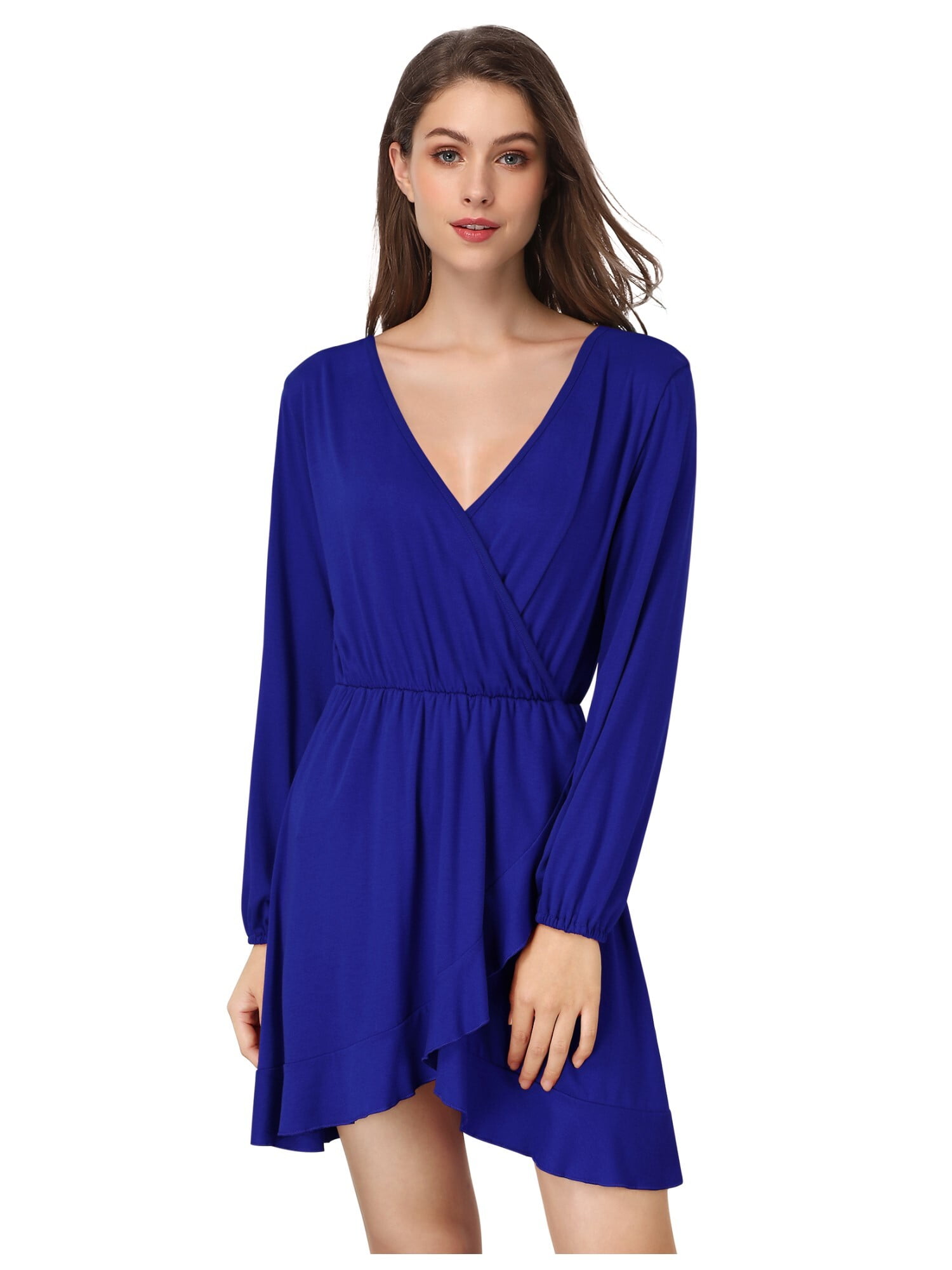 V neck skater dress with sleeves new arrivals