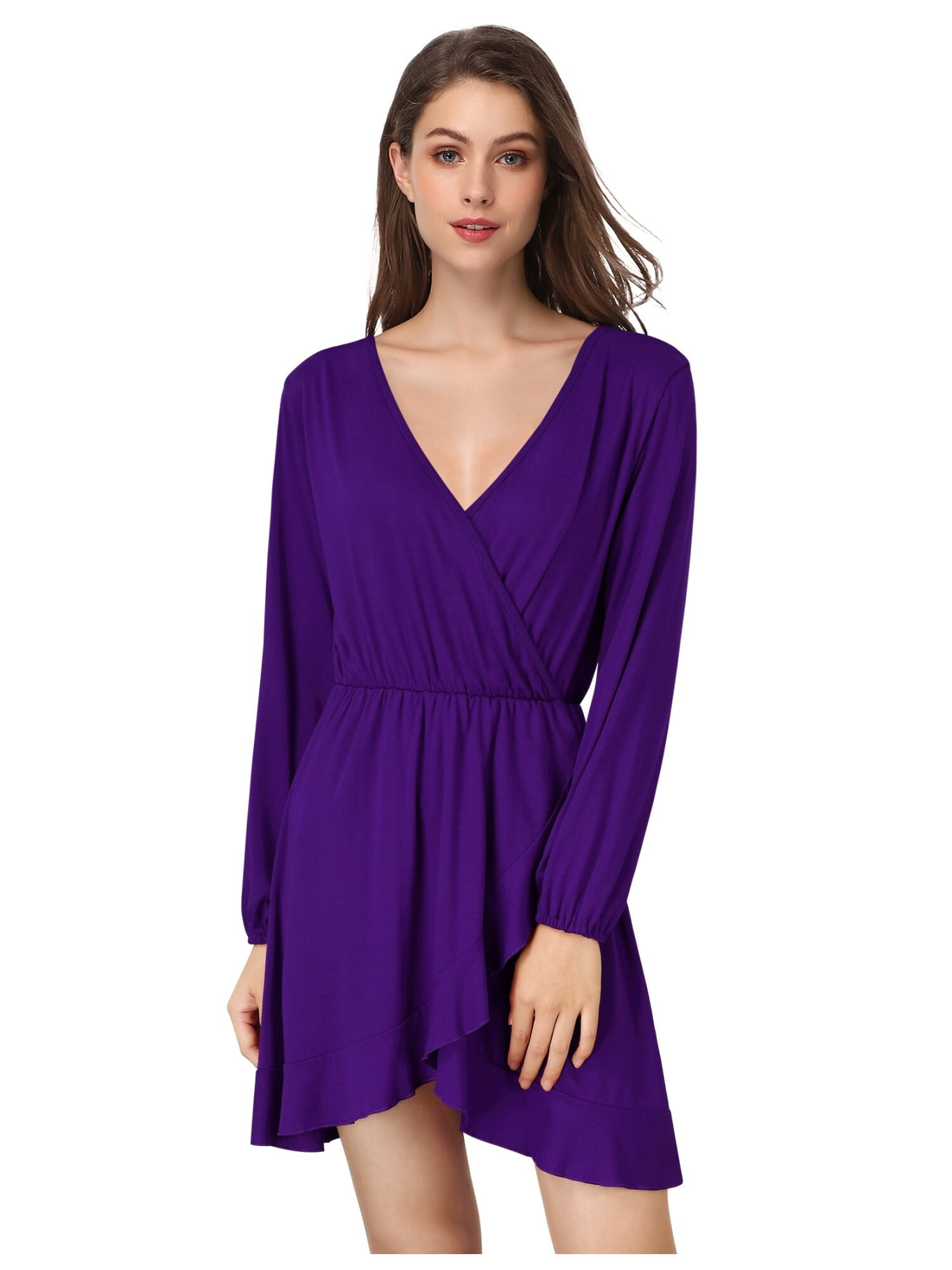 Matan Wrap Skater riguna V Neck Long Sleeve Ruffle Nigeria Ubuy