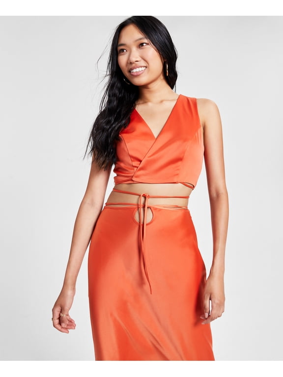 Women's Wrap Top Persimmon S