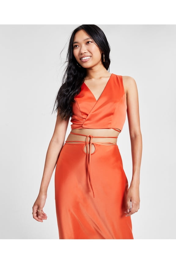 Women's Wrap Top Persimmon S