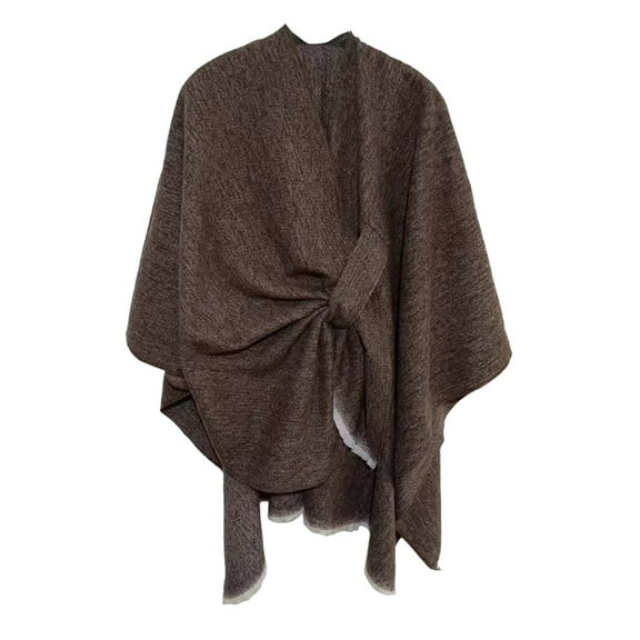 Women's Wraps Womens Large Front Poncho Sweater Wrap Topper Knitted Elegant Shawls Cape For Fall Winter, Women's Accessories Wraps