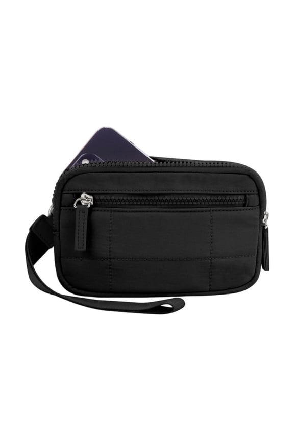 Women's Wristlet Clutches Purse Quilted Phone Wallet Handbags with Wrist Straps Small Coin Purse Card Holder Purses